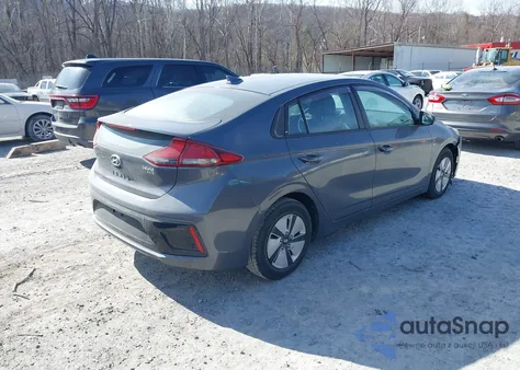 2019 Hyundai Ioniq Hybrid Blue из США, поврежденный, VIN KMHC65LC2KU118766
